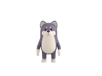 Rigged Wolf Character 3D model