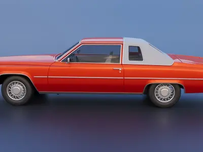 Cadillac Coupe Deville 1977 3D print model