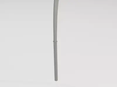 Field hockey stick READY TO WRAP 3D model