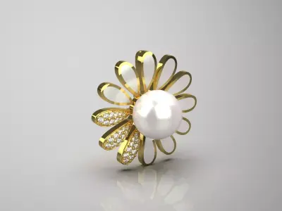 flower jewellery pendant pp0009 3D print model