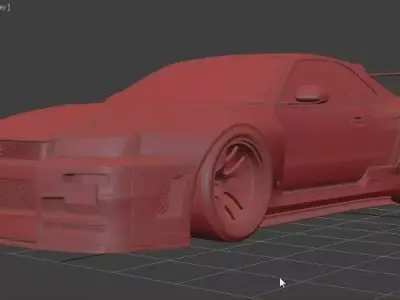 nissan gt  r34   3D model