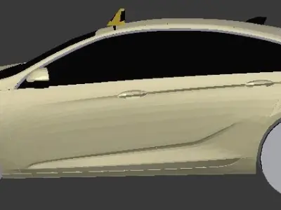 2019 Opel Insignia Taxi Low-poly 3D model