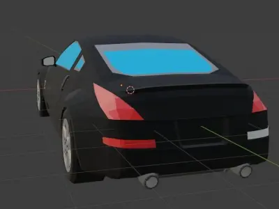 Low Poly Car sports 3D model