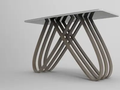 Oddy Table Low-poly 3D model