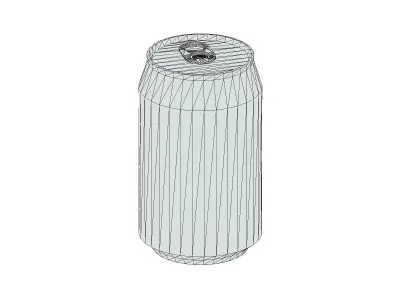 Supermarket Soda Drink Can 04 Low Poly PBR Realistic Low-poly 3D model