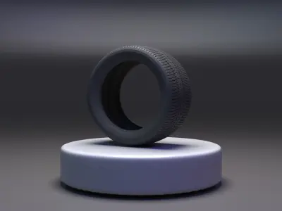 TIRE-Simple tire Low-poly 3D model