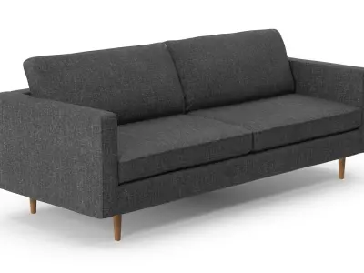Sofa - Grey Low-poly 3D model