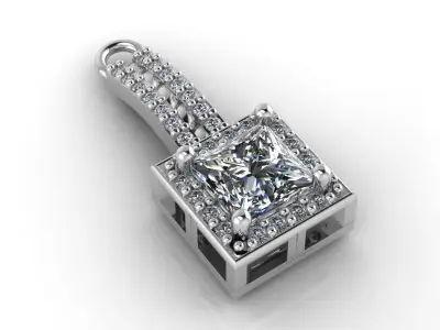 Mini Set Ring Pendant Earrings STL 3DM Womens Jewelry 3D print model