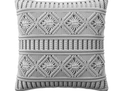 Cushions Mudanya Cotton Geometric Pattern 3D model