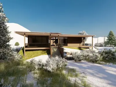 Casa Scene-villa-modern house 3D model