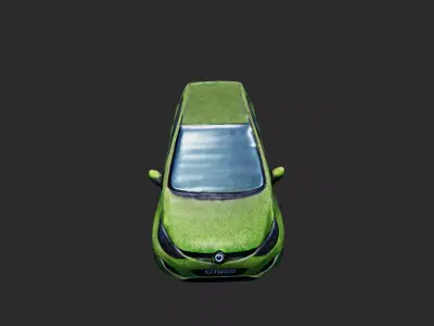 Modern Car low poly 3D model by natan-wenzel