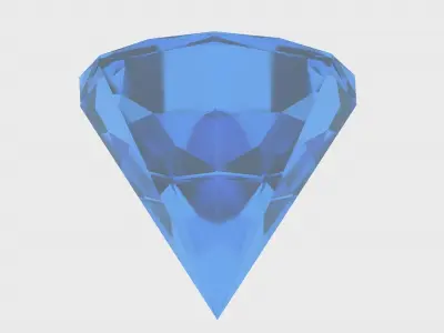 Blue Diamond Free 3D Model Free 3D model