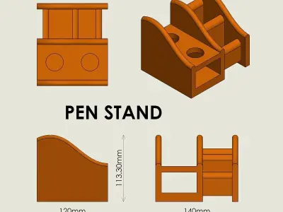  Pen Stand 3D print model