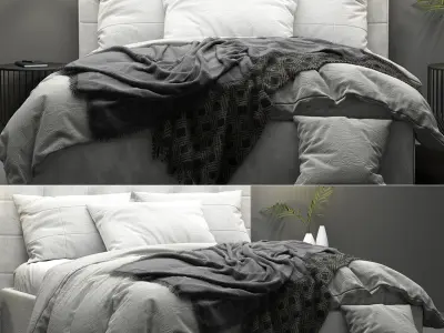 Mezzo Bed Boconcept 3D model