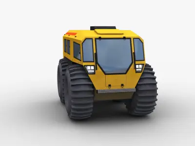 Sherp N 1200  Low-poly 3D model