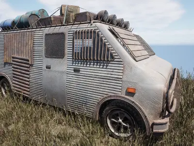 Post-Apocalyptic Camp 3D model