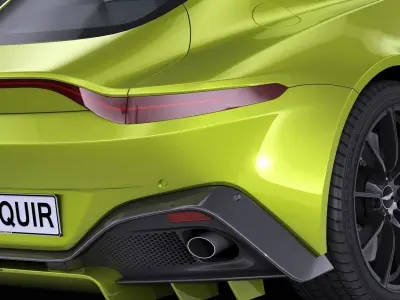 LowPoly Aston Martin Vantage 2019 Low-poly 3D model