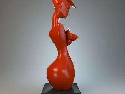 Nude Sculpture P 3D print model