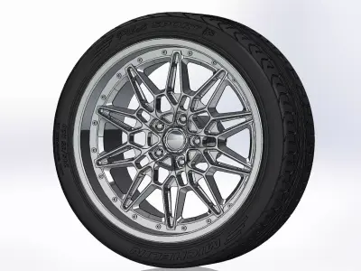 Wheels Schott Paradigm PT 20inch for your scale model 3D print model