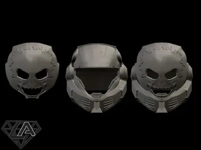 Halo Eva Emile helmet 3D print model
