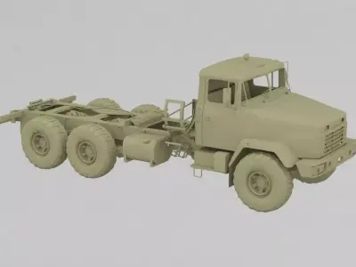 Kraz Truck 3D print model