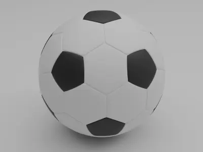 Simple Football Ball Free 3D model