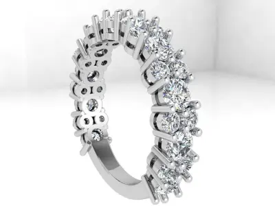 Round Diamond Basket Setting Ring 3428 3D print model