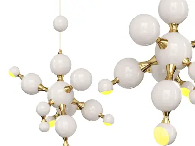 Atomic Suspension Lamp 3D model