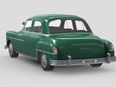 Dodge Coronet 1950 Low-poly 3D model