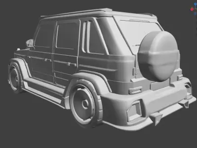 Mercedes G68 Modified Solid STL - 3MF Model 3D print model