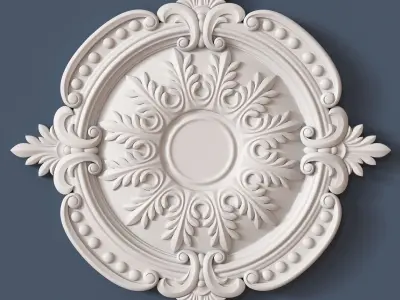 10 Ceiling Medallions Collection  3D model