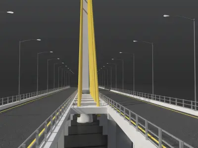 Sheikh Jaber Al-Ahmad Al-Sabah Causeway 3D model