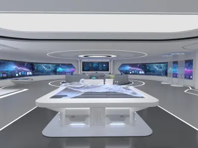 Technology space Exhibition Hall 3D model