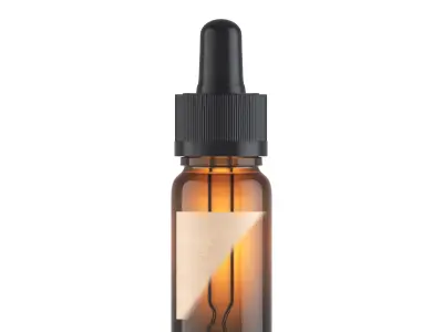 3d model Glass Dropper Bottle 3D model