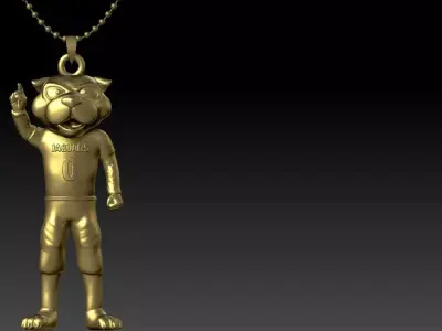 NCAA - Necklaces South Alabama Jaguars - Hanging Figurine 3D print model