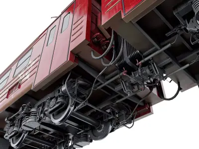 Passenger Train ED4M- EXPRESS 3D model