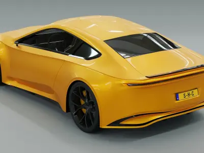 Generic Electric Sports Car Pack 3D model