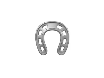 Horseshoe v1 003 Low-poly 3D model