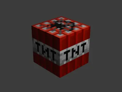 Minecraft TNT 3D Model  3D model