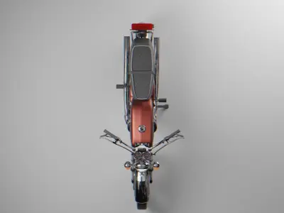 Classic Motorbike 3D model