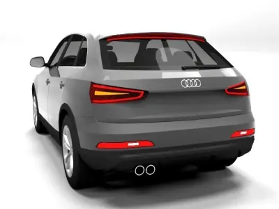 AUDI Q3 2013 LOWPOLY Low-poly 3D model