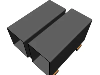 3 8in Wall x10in Rectangle Tube 3D model