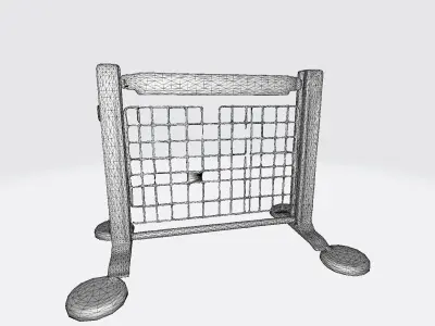 3d Model Metal Crowd Control Barrier 3D model