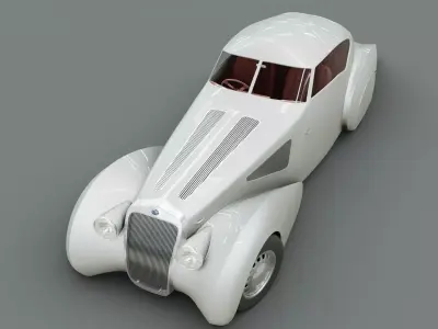 Luxury Classic Delage D8 3D model