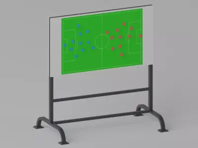 Football Soccer Tactical Board 3D model