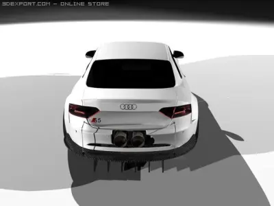 Audi s5 sport tuning ART power Low-poly 3D model