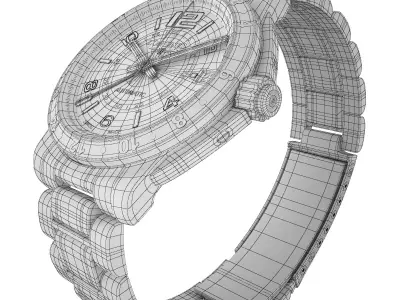 Watch Longines Admiral 3D model