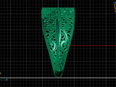 Two Head Women Ring 3DM Womens Ring 3d models 3D print model 3D print model 15