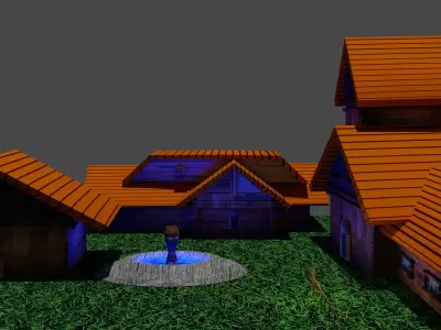 Gamming house  Low-poly 3D model
