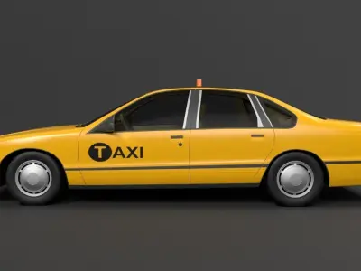 TAXI US CITY 3D model